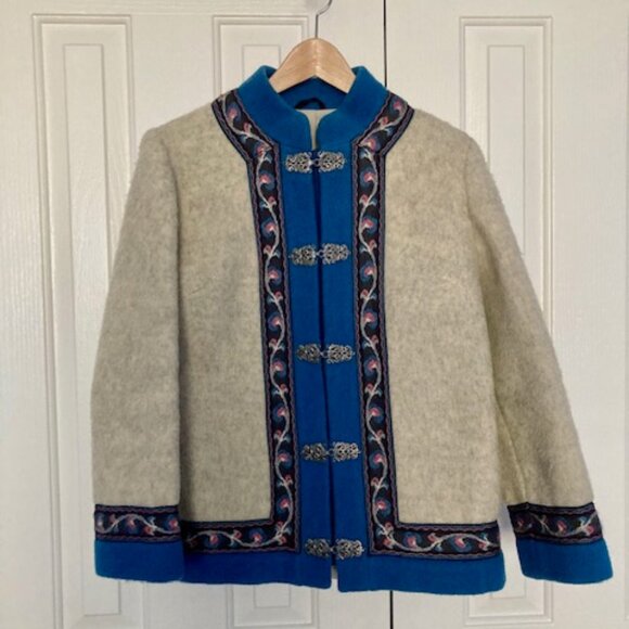 Evebøfoss Jackets & Blazers - Vintage Evebøfoss Firda Norwegian Wool Coat